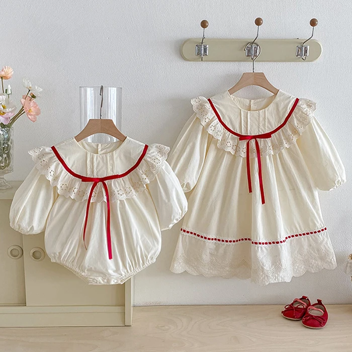 ملابس أطفال جديدة لخريف 2025 فستان حفلات للفتيات من عمر 2 إلى 7 سنوات رومبير للفتيات الصغيرات بأكمام طويلة فساتين أميرات للأطفال