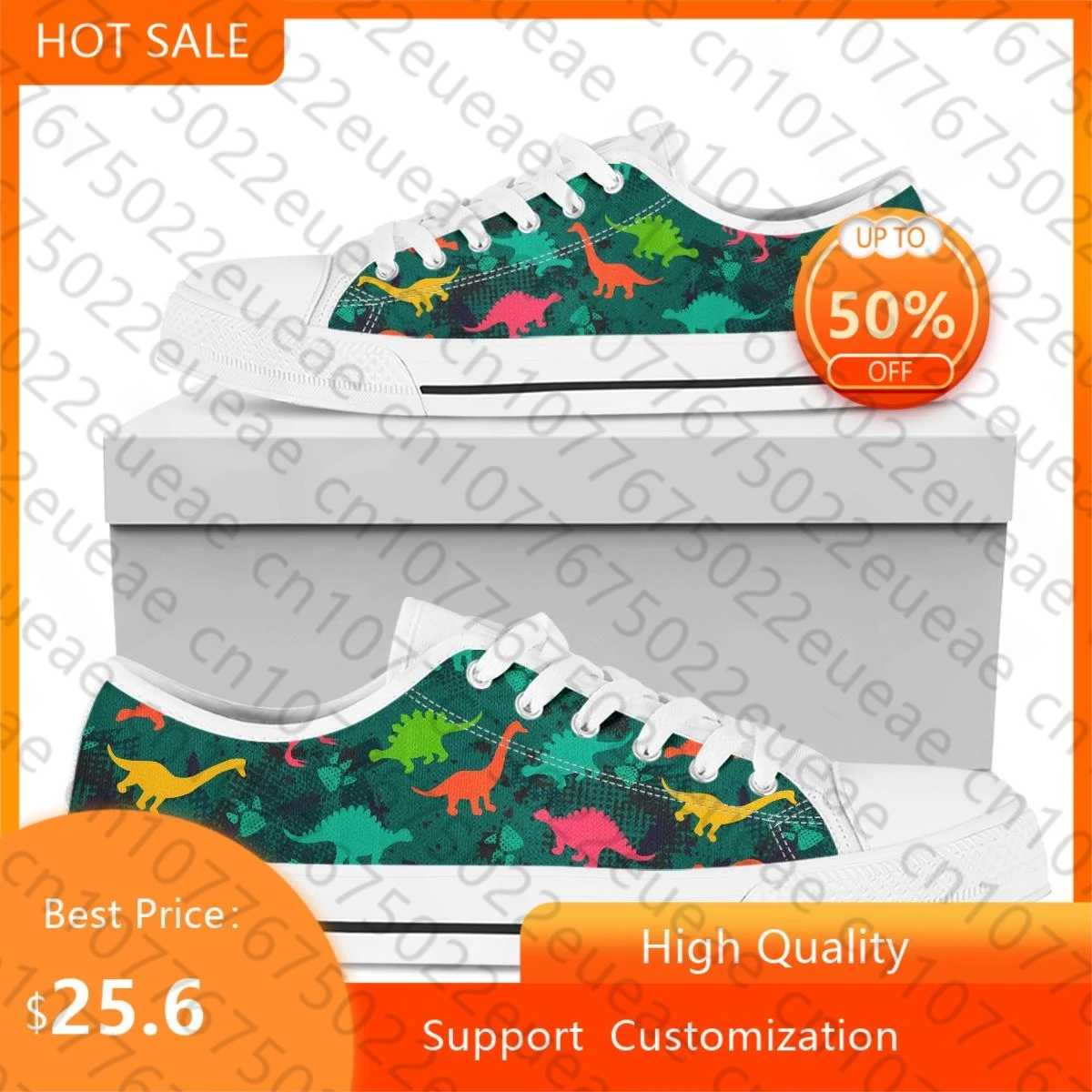 

BKQU Camo Cartoon Dinasour Pattern Shoes Women Sneakers zapatos de mujer Black White Unisex Flat Canvas Shoes Lightweigt