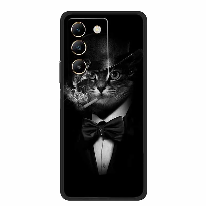Black Silicone Soft Phone Case - Durable and Stylish Back Cover  Bag
