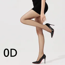 Women's Ultra Thin Summer Silky Stockings - Sheer High - Density Pantyhose - One Size (0D ultra - thin Black)