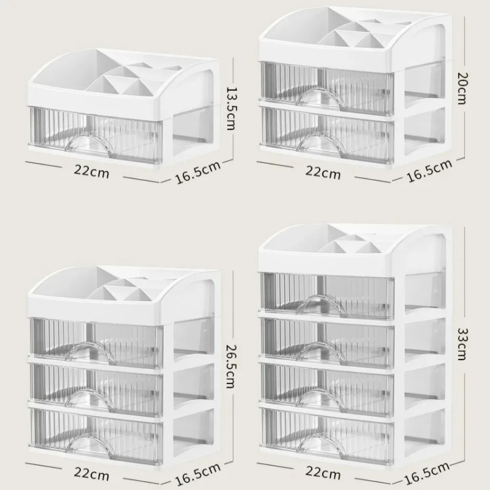 Drawer Style Storage Box High-capacity Desktop Clutter Dustproof Organizer Transparent Jewelry Skin Care Products Storage Box storage box,makeup organizer,jewelry box,makeup storage box,cosmetic storage box,jewelry organizer,soap organizer box