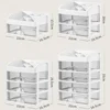 Drawer Style Storage Box High-capacity Desktop Clutter Dustproof Organizer Transparent Jewelry Skin Care Products Storage Box 6