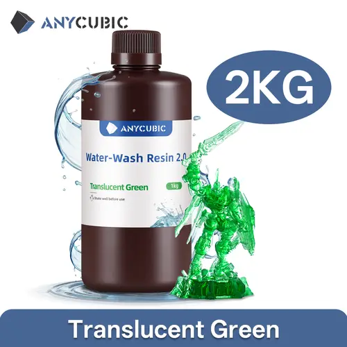 ANYCUBIC Water-Wash Resin For LCD 3D Printer High Precision Low Odor Low Viscosity 3D Printing Standard Photopolymer - Image 8