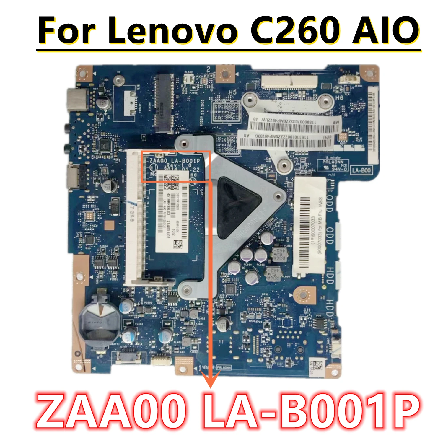 ZAA00 LA-B001P For Lenovo C260 AIO All-in-One Motherboard