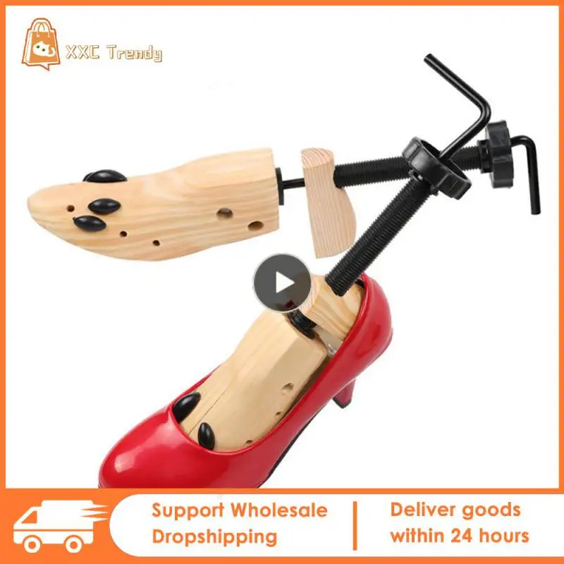 

Растягиватель для обуви для мужчин и женщин, корректор формы, регулируемая двухсторонняя поддержка, деревянный держатель для ботинок, эспандер на высоком каблуке, против морщин