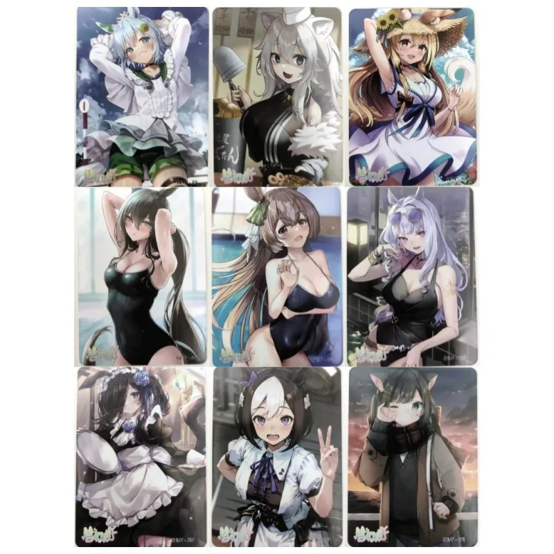 

ACG Sexy Beast-eared Girl Beauty Kawaii Jk Outfit Animation Characters Flashcards Anime Classics Game Collection Cards Toy