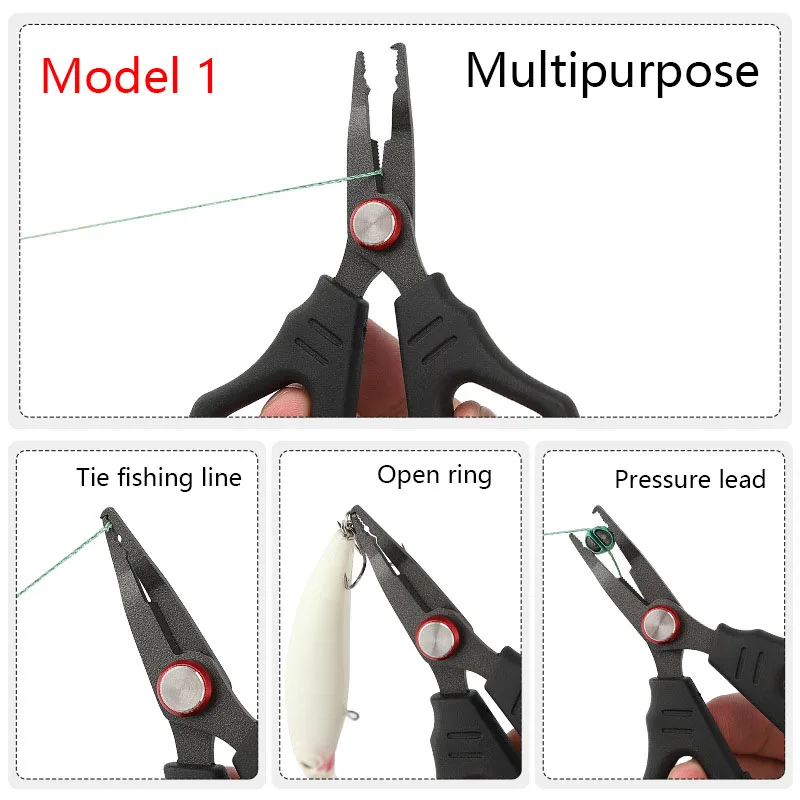 Mustad 8 Heavy Duty Bait Scissors Fishing Pliers & Tool- Greenline