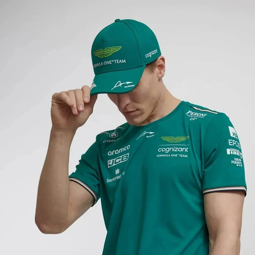 F1 cap Men's and women's baseball cap set Aston Martin team baseball cap 2