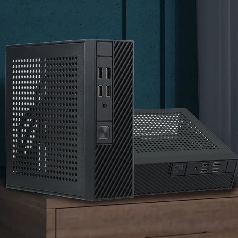 Mini ITX Computer Case Chassis HTPC Host Case USB ITX Enclosure PC Computer Chassis Desktop Box Easy to Install
