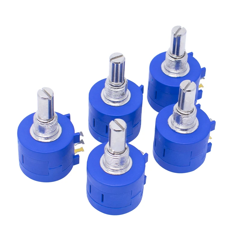 WAVGAT 3590S Multiturn Potentiometer 500 1K 2K 5K 10K 20K 50K 100K ohm Adjustable Resistor