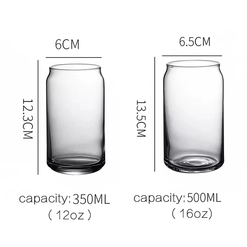 16oz Blank Sublimation Unbreakable Drinking Glasses Borosilicate Clear  Transparent Colored Candy Jelly Beer Glass Can - China Blank Sublimation  16oz Colored Clear Glass Can and USA Warehouse 16oz Colored Clear Glass Can