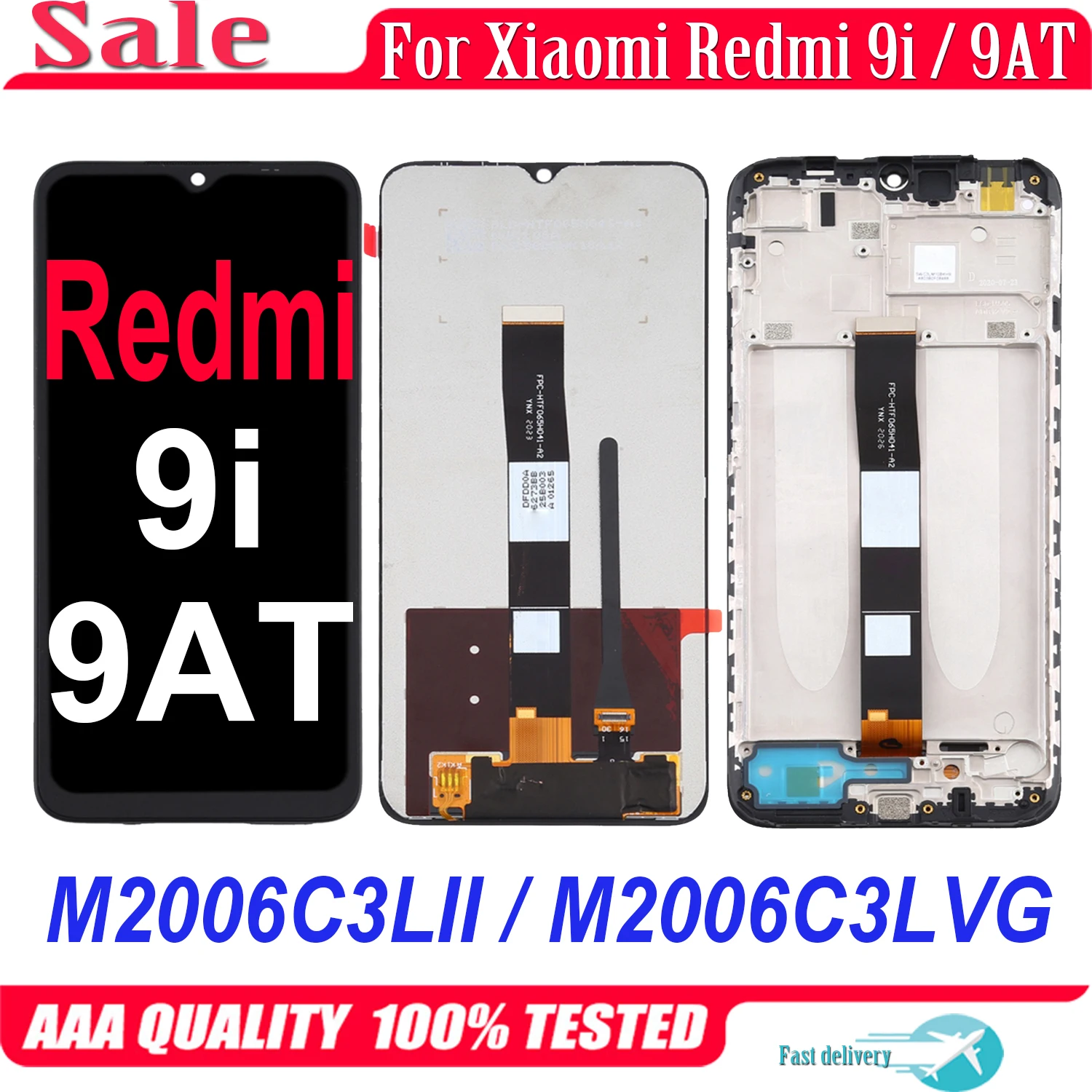 ЖК-дисплей 6,53 дюйма для Xiaomi Redmi 9i 9AT M2006C3LII M2006C3LVG, сенсорный экран с цифровым преобразователем в сборе для Redmi9i Redmi9AT LCD