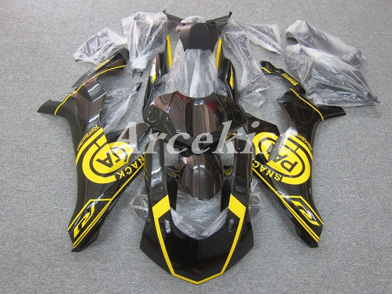 

Новый комплект обтекателей для мотоцикла ABS, подходит для YAMAHA YZF - R1 R1m 2015 2016 2017 2018 15 16 17 18 19, комплект кузова желтого цвета