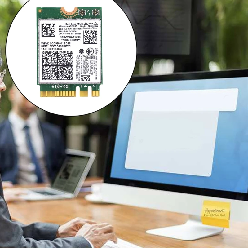 무선 AC7260 7260NGW 1200M 듀얼 밴드 Wifi BT4.0 네트워크 카드 T440 X240 B40 B50 Y40 Y70 Y50 FRU 04X6007