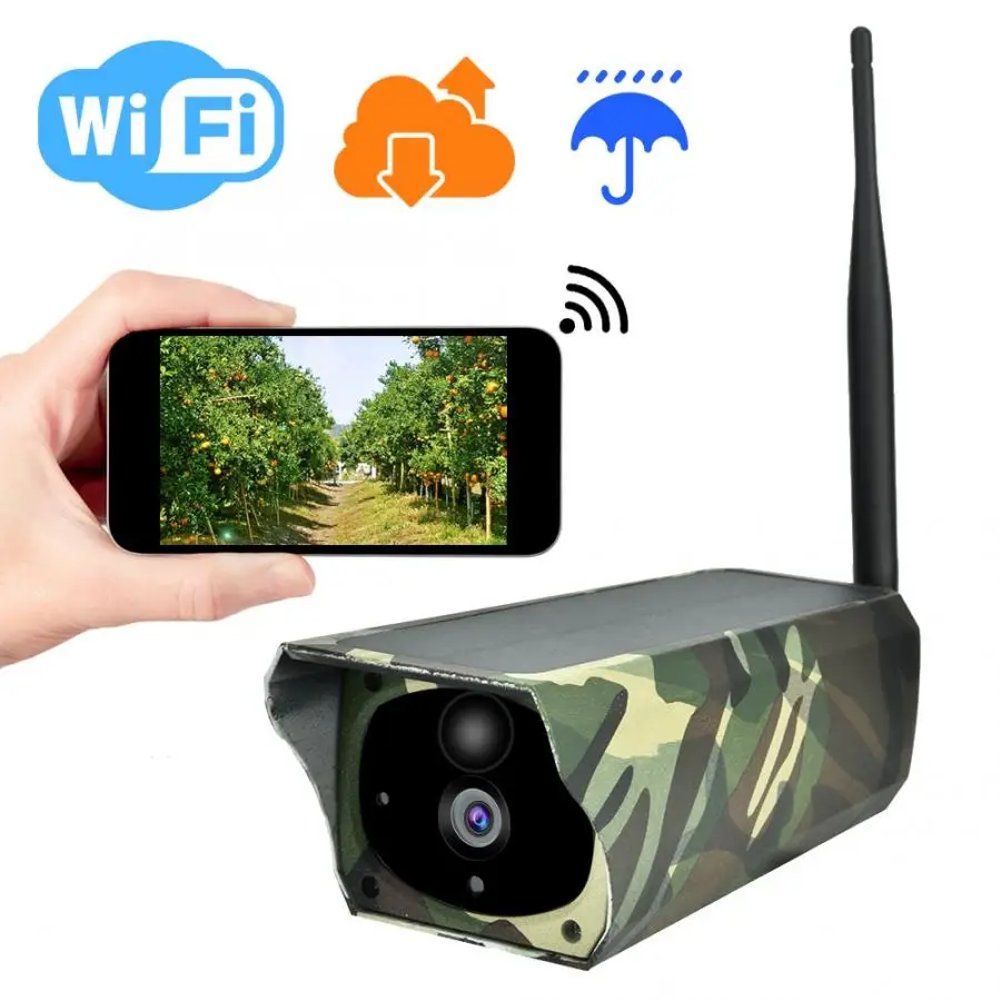 

IP-камера 1080P HD с солнечной батареей и Wi-Fi, водонепроницаемая