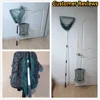 190cm 92cm 55cm Telescopic Landing Net Folding Fishing Pole Extending Fly Carp Course Sea Mesh Fishing Net For Fly Fishing 6