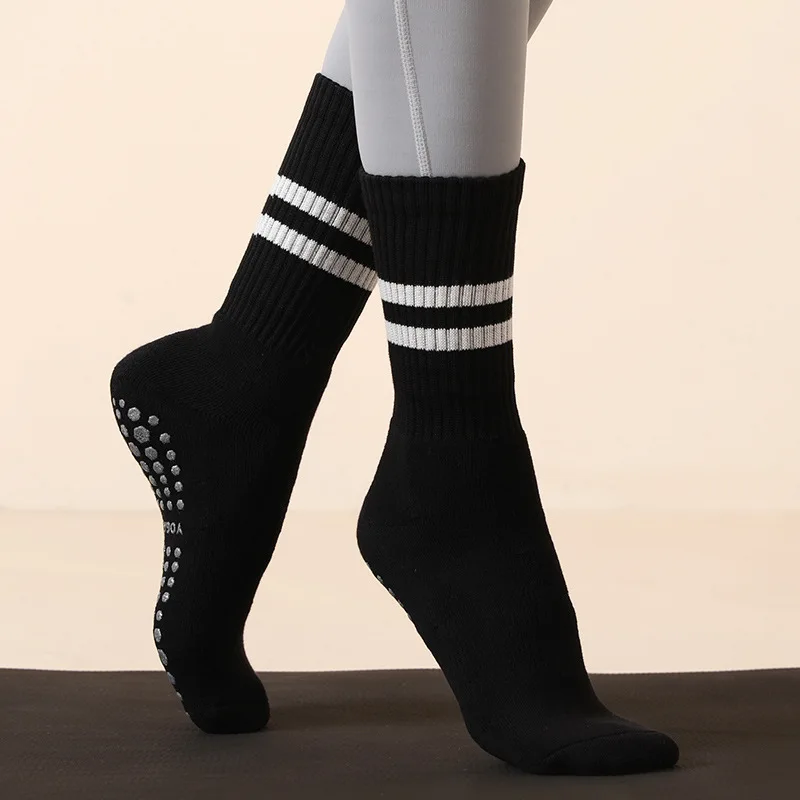 Yoga Socks New Warm Yoga Socks Pilates Women Sport Socks For Pilates Barre Fitness Non-slip Breathable Yoga Cotton
