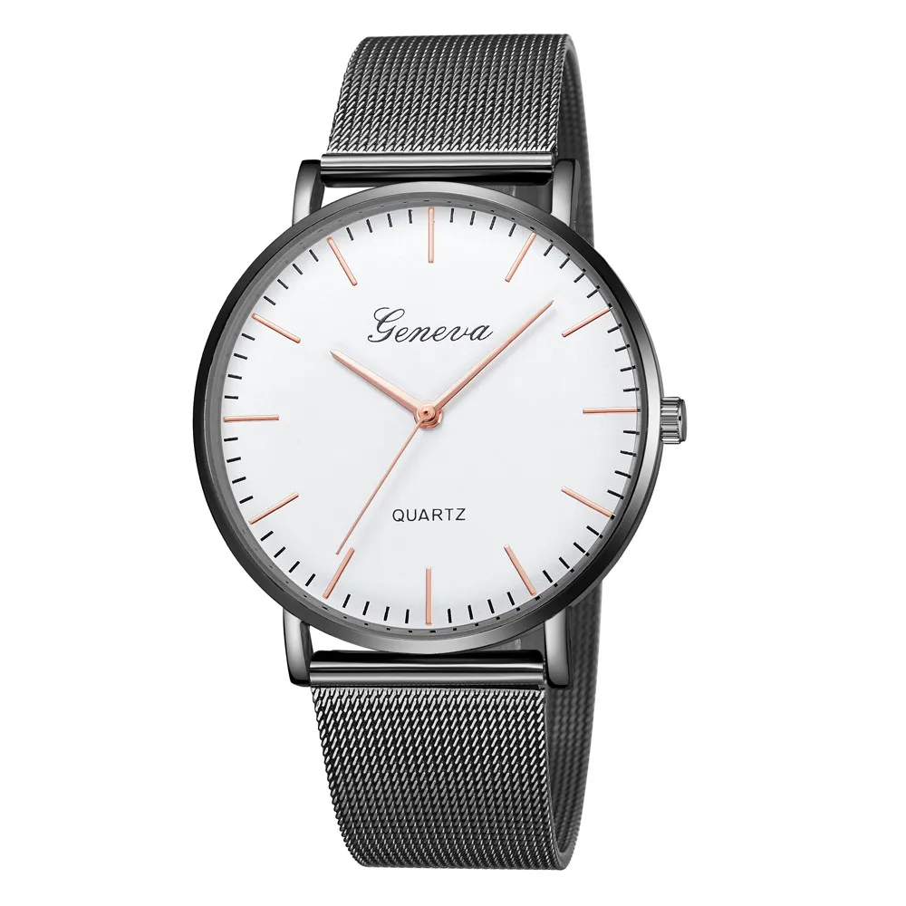 Hot Sale Fashion Casual women watches Classic Women Men Quartz Stainless Steel Wrist Watch Bracelet Watches reloj mujer