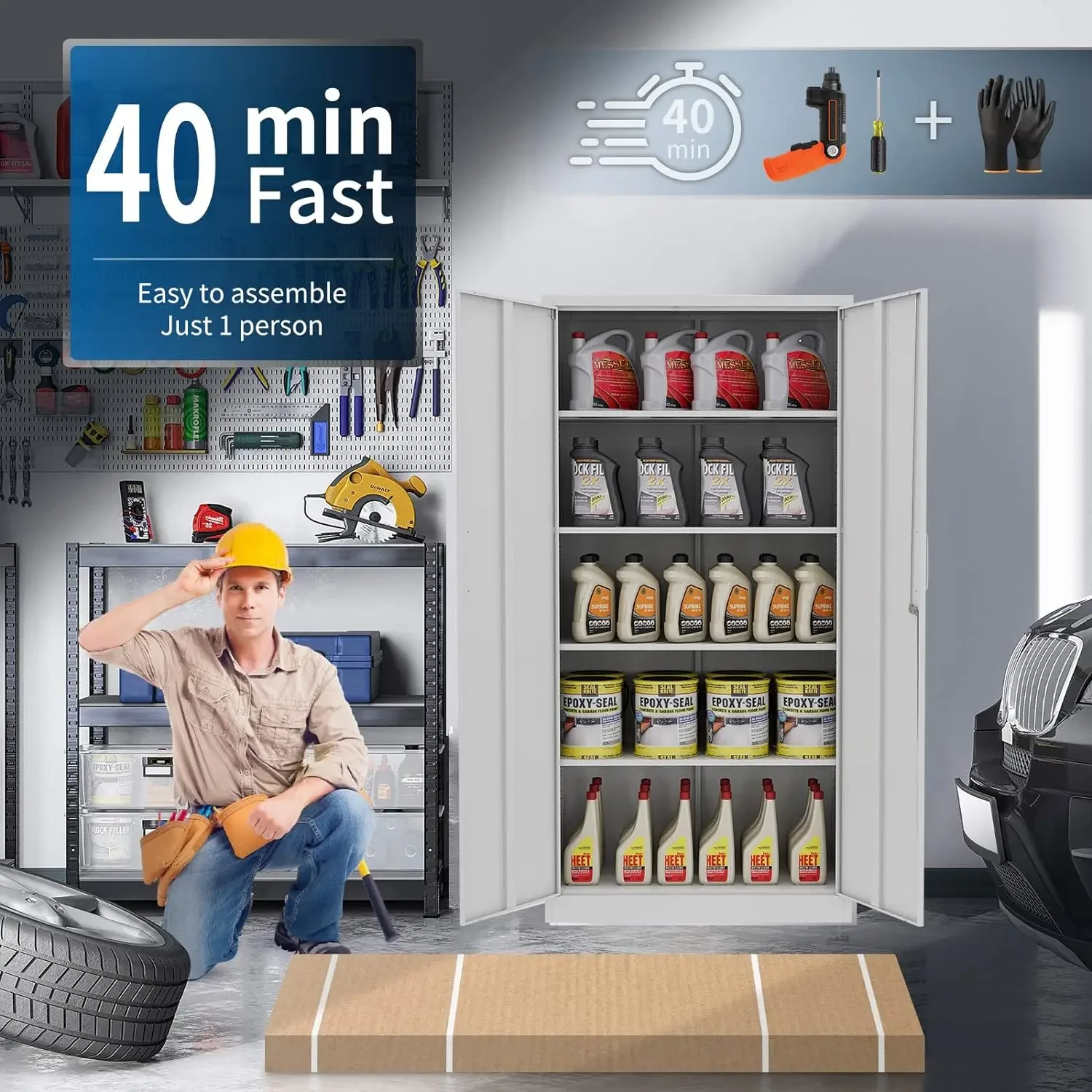 Kitchen Tools, latest model adjustable kitchen storage locker, standing, 66% off price