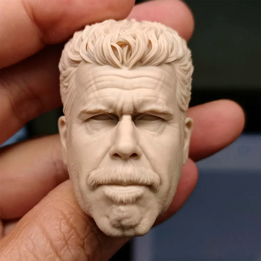 

1/6 scale Male Tough Guy Head Sculpt Head Carving Model For 12 inch Action Figure Dolls Painting Exercise