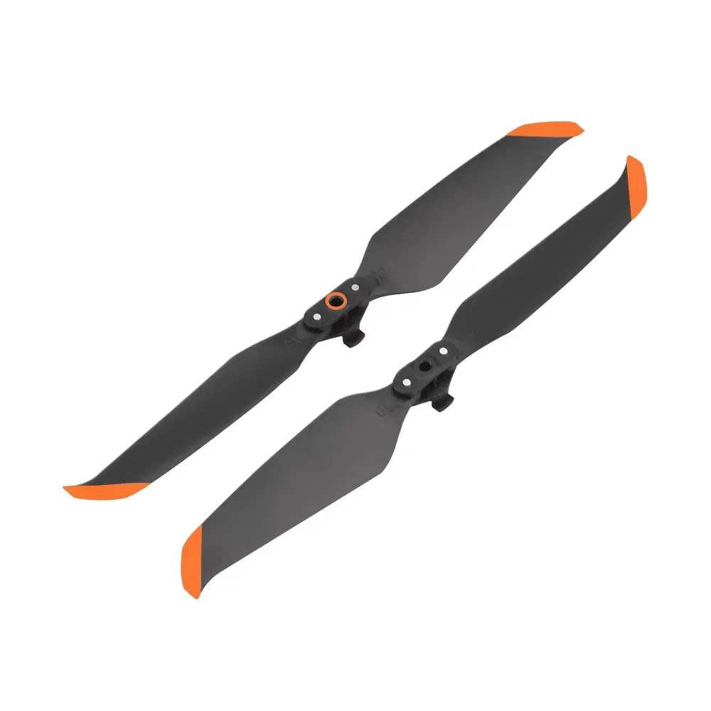 Pack de 4 hélices DJI Mavic Air 2/Air 2S 7238F, design optimisé pour faible bruit et dégagement rapide.