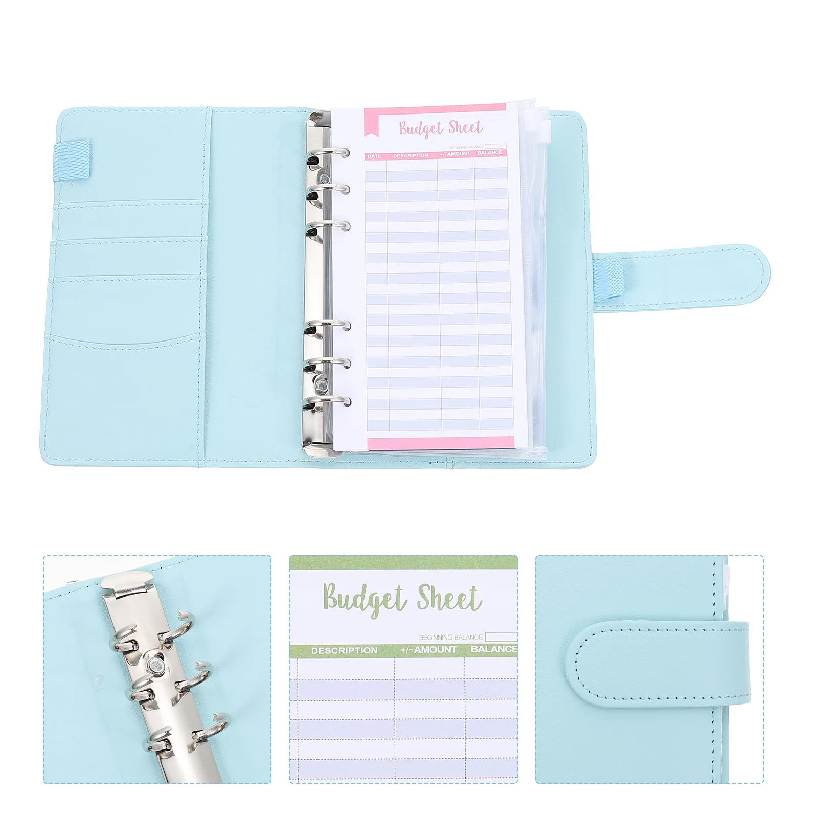 Cash Budget Book Binder Account Notebook Envelope for Budgeting with Envelopes Scrapbook Money