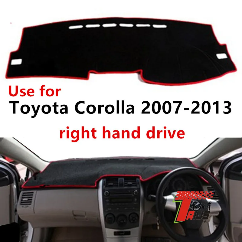 

TAIJS factory high quality anti-dirty Flannel dashboard cover for Toyota Corolla 2007-2013 Right-hand drive