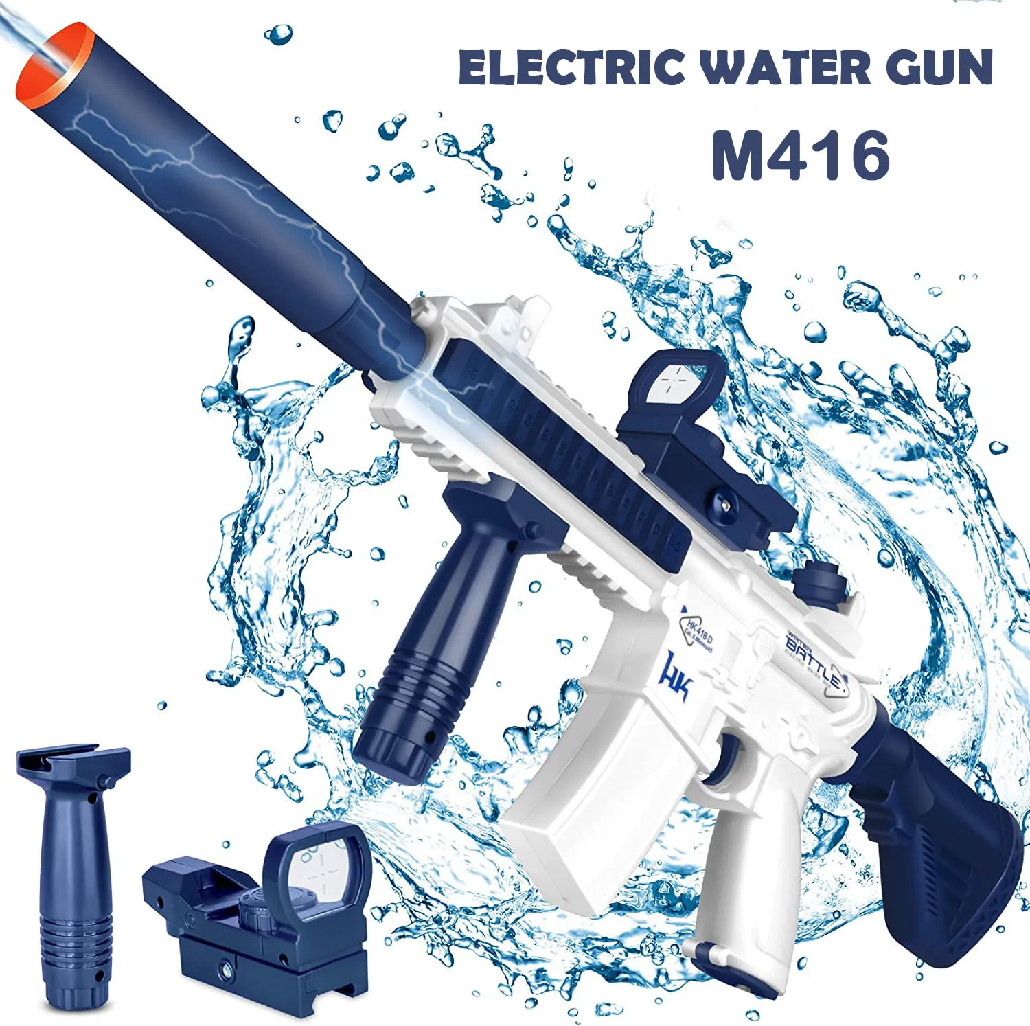 M416 Rifle Blue Automatic Outdoor Summer Pistolet à eau électrique