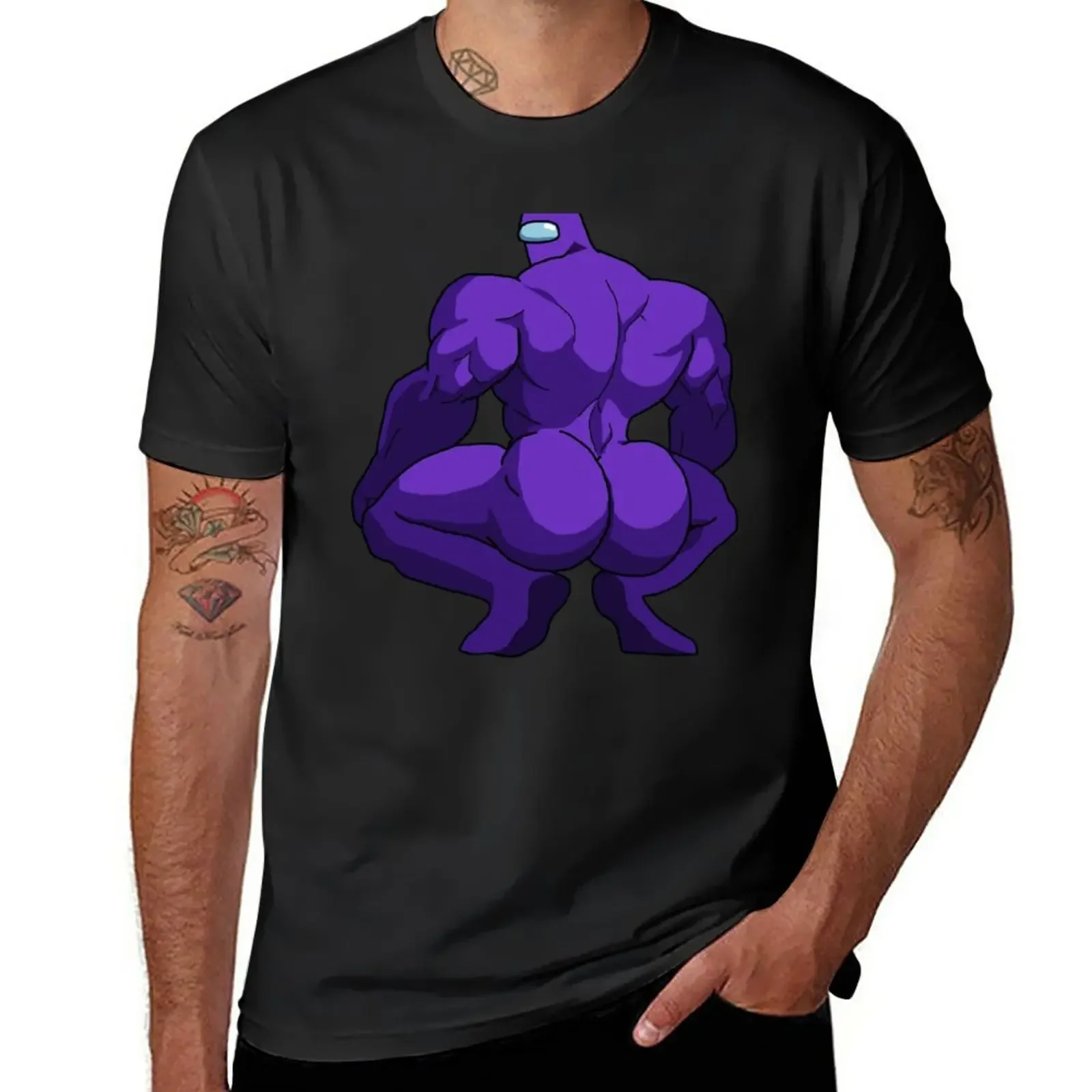 

PURPLE GIGAMONGASS T-Shirt tops Short sleeve tee mens t shirts casual stylish