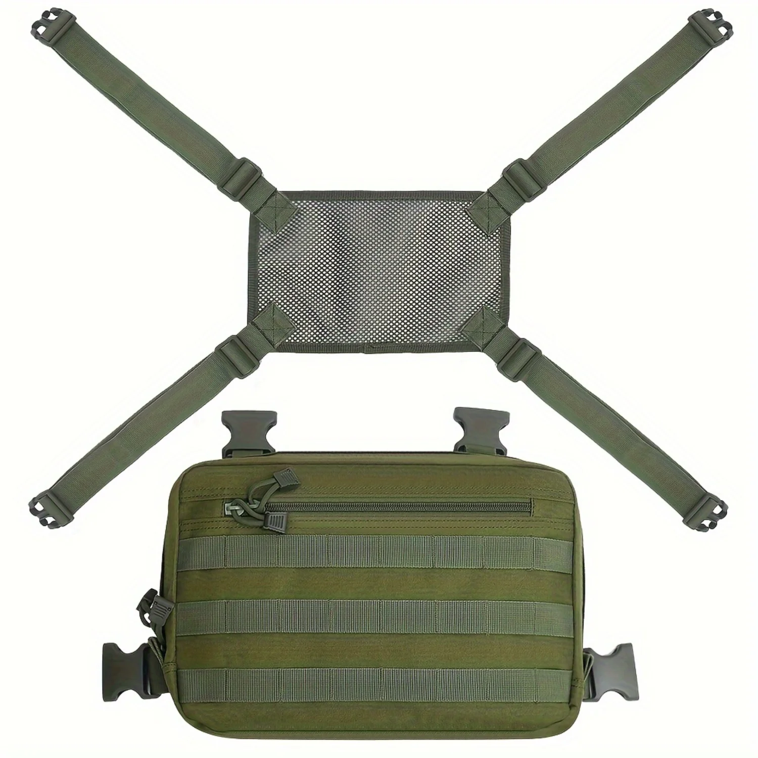 Outdoor Sports Chest Bag, Multi-functional Practical Convenient Mesh Breathable Chest Bag
