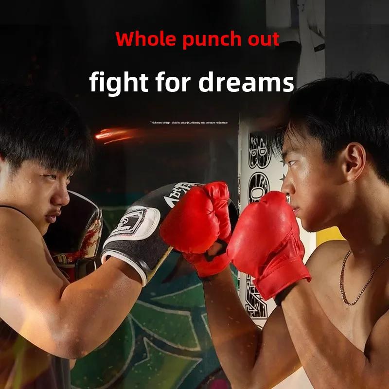 Boxing Gloves Adult Sanda Fighting Kidsren's Professional Sandbag Set Sandbag Protective Gear