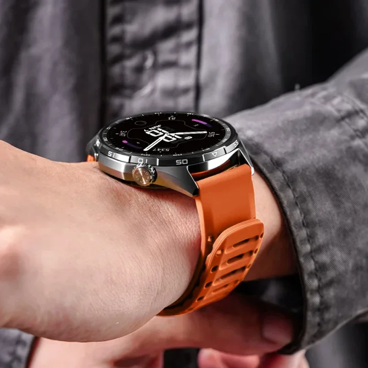 22mm Magnetic Silicone Watch Band, Black