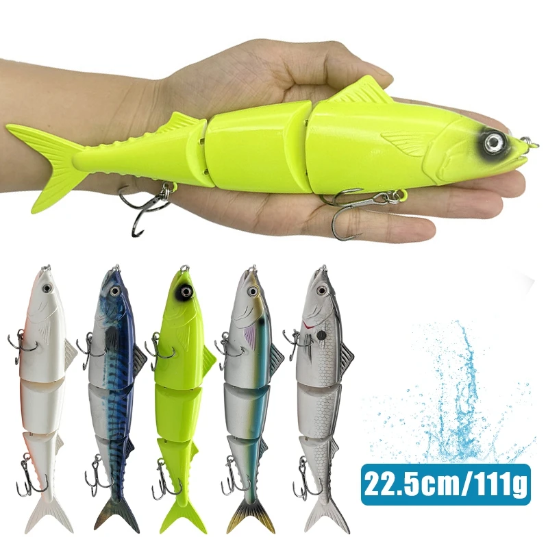 225CM 111G Balam Lures for Pike Big Catfish  Swimbait Fishing Baits Jointed Bionic Bait Artificial Hard Bait balam leurre peche