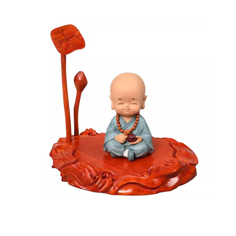 Lotus Flower Platform Tea Pot, Fish Tank Stone, Buddha Statue Vase, Bottom Material, Strange Stone, Solid Wood Bracket