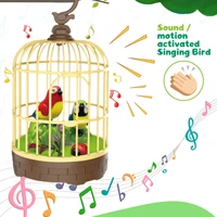Singing&Chirping Bird In Cage Realistic Sounds&MovementsSinging Chirping Bird Toy In Cage Realistic Sounds Movements Activated 2
