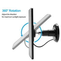 Chargeur solaire POWWALK 10W 5V pour caméra de sécurité, panneau solaire portable avec sortie micro USB Type-C, kit de chargeur de panneau solaire. 3