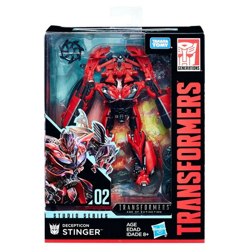 

Original Takara Tomy Hasbro Transformers Studio Series 02 Stinger Movie Version Official Boy Toy Sports Car Hand Made Model Toys