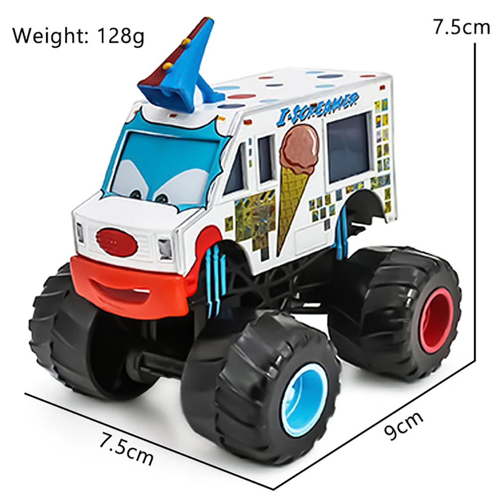Diseny Cars Toy Monster Truck Tormentor Mater Frightening McMean Lightning McQueen I-Screamer Rastacarian Wrestler Model Toy Car - 2