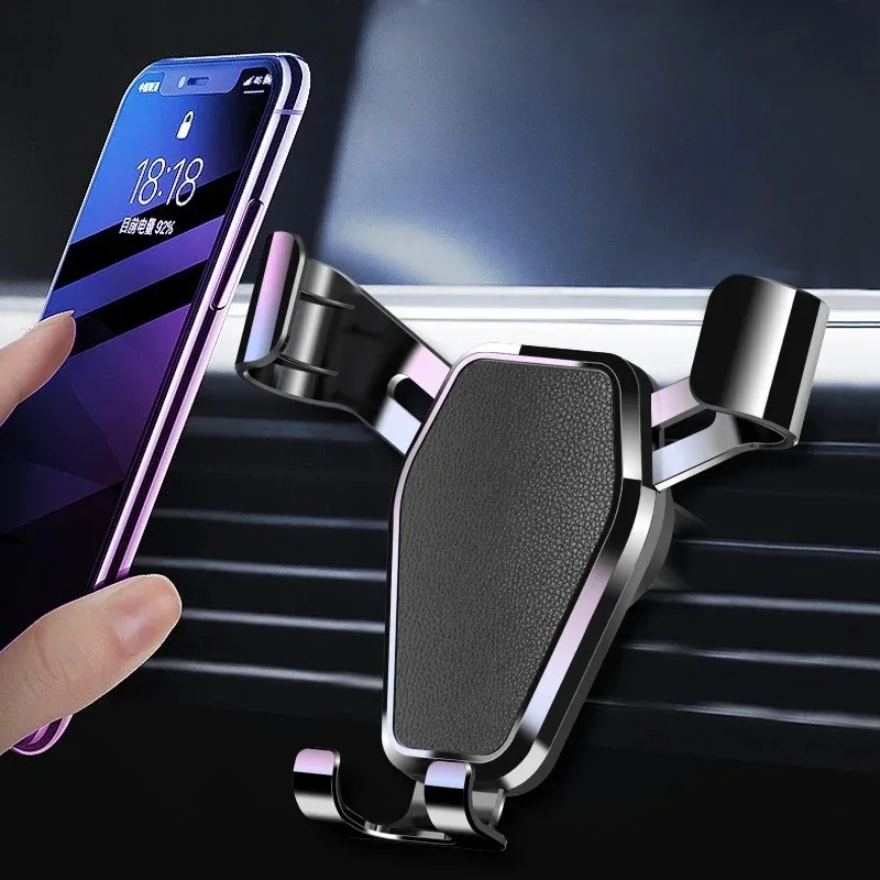 

Gravity Car Holder For Phone Air Vent Clip Mount Mobile Cell Stand Smartphone GPS Support For iPhone 13 12 Xiaomi Samsung Phone