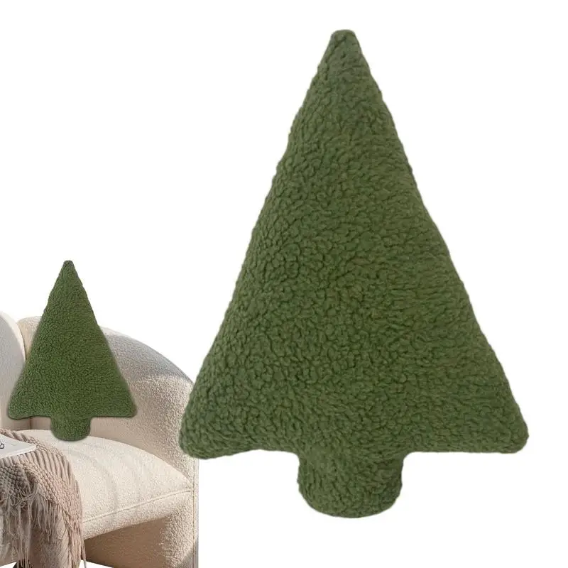 Christmas Tree Throw Pillow Christmas Cushion With Christmas Tree Shape Cute Throw Pillows Bedding Decorations For Bedroom