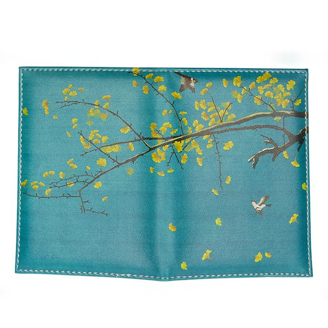 Exquisite Spring Summer Flowers Birds Design Passport Cover