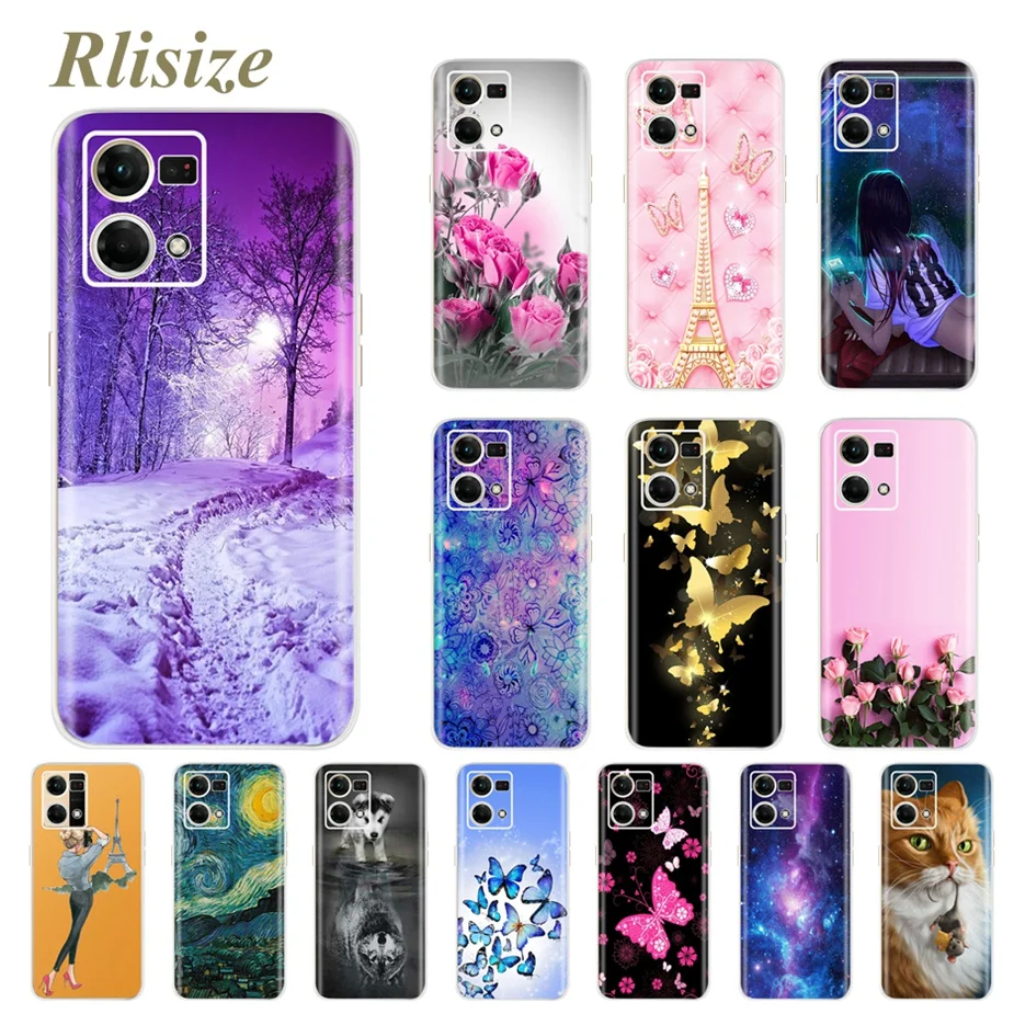 Custodia cover per OPPO RENO 7 4G in TPU Silicone morbida fantasia N3