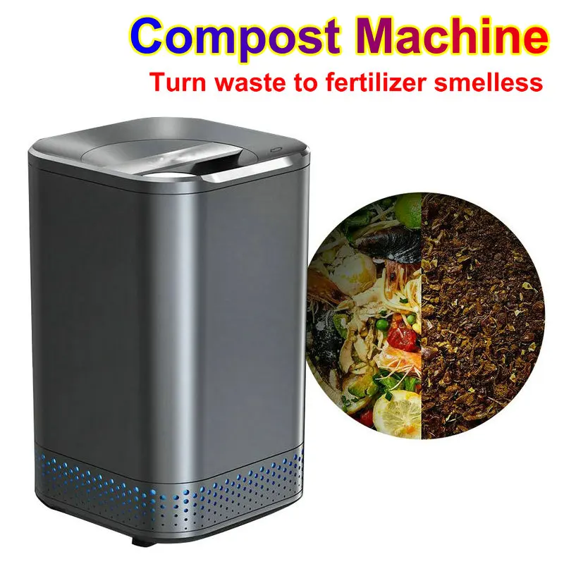 Food Residue Compost Machine Processor Kitchen Waste Garbage Drying Dryer Composting Composter Trash Shredder Crusher Handler