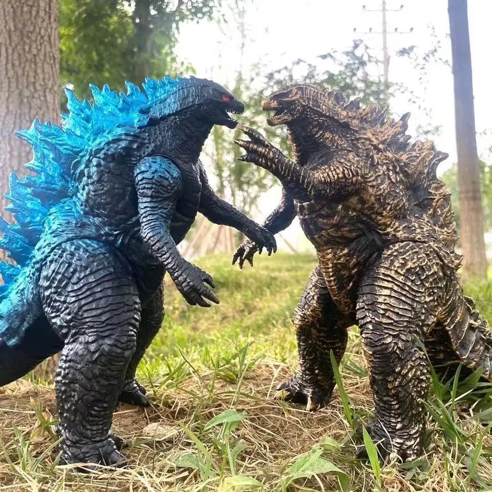 Фото 26 см Большой размер красный Лотос Godzilla VS King Kong ПВХ мягкие резиновые шарнирные мобильные модели куклы король Гидора детская игрушка подарок №5