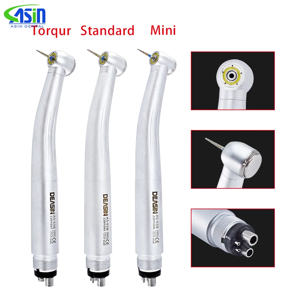 5 Led E-Generator Shadowless Light High Speed Con 5 Spruzzi D'Acqua Dental Led Manipolo Per Turbina Ad Aria Ad Alta Velocità 2/4 Fori Mini