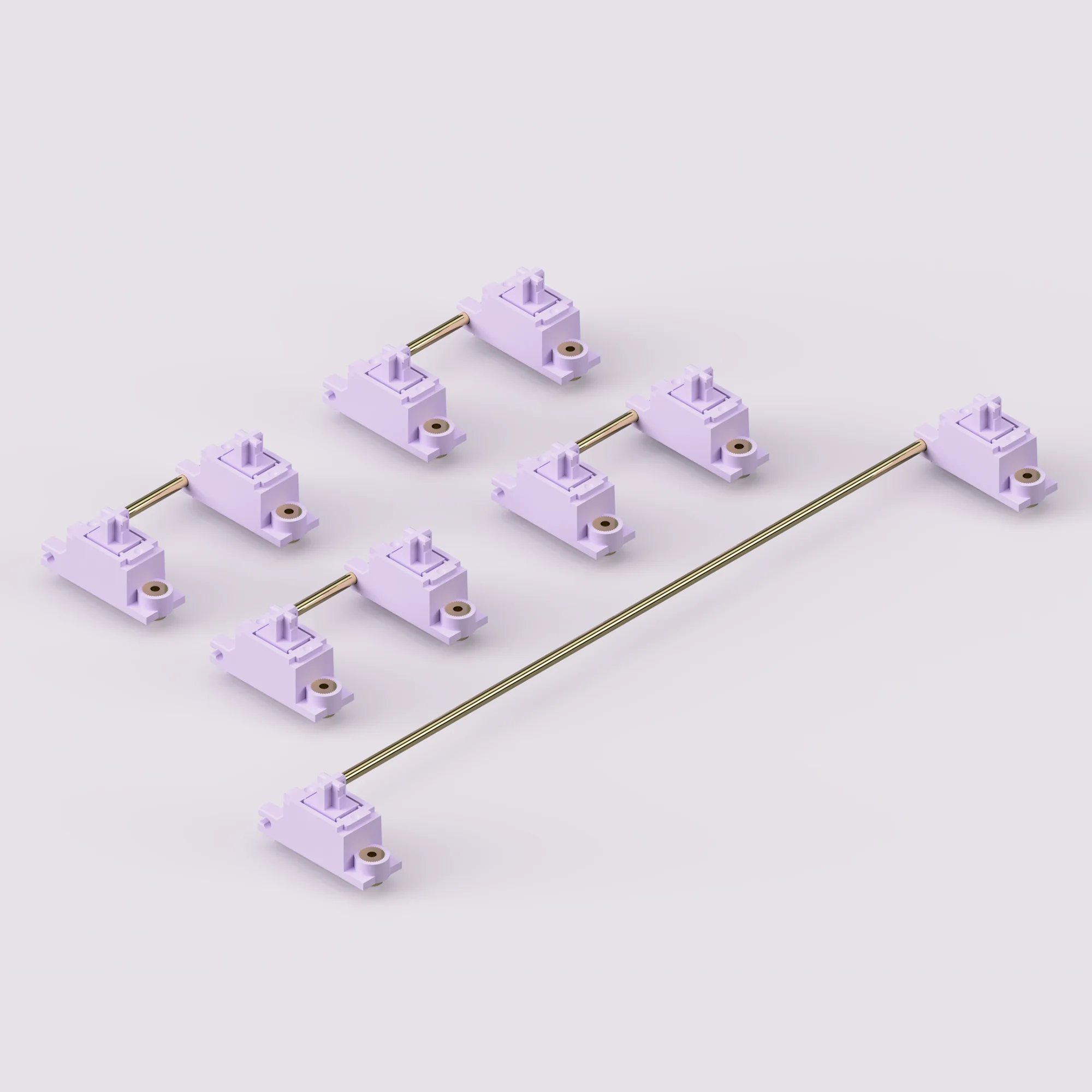 Owlab-pcb Parafuso no Estabilizador para Kit de Teclado Mecânico Personalizado v3 2u 6.25u 2x 6.25x Bege Preto Rosa Roxo - Imagem 4