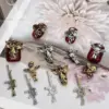 44PCS Virgin Mary Cupid Angel 3D Nail Gems Gold Sliver Nail Decorations Nail Rhinestones Accessor Nail Art Supplies Manicure DIY 3