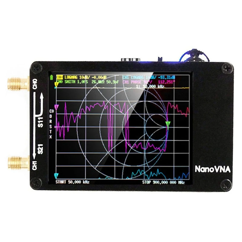 

Upgraded Analyzers, Upgraded HW3.6 10KHz-1.5GHz VHF Antenna Analyzers 2.8 inch Display,with for Shell