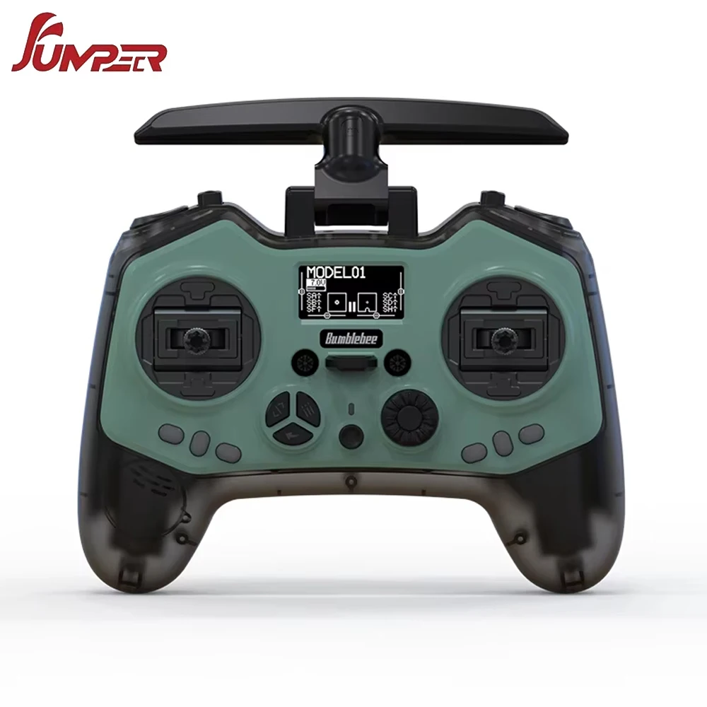 Jumper Bumblebee 915Mhz/2.4Ghz 1000mW 1W Elrs EdgeTx Remote Control Hall Sensor Gimbals 18650 Lipo OLED Screen For RC Fpv Drone
