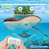 Rc Boat 2.4G Remote Control Manta Ray Robot Toy Electronic Radio Controlled Fish Simulation Children's Pool Water Games Toys Boy 1